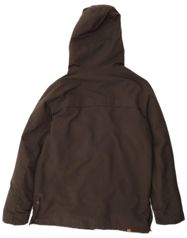 Quiksilver Mens Hooded Windbreaker Jacket UK 38 Medium Grey Polyester