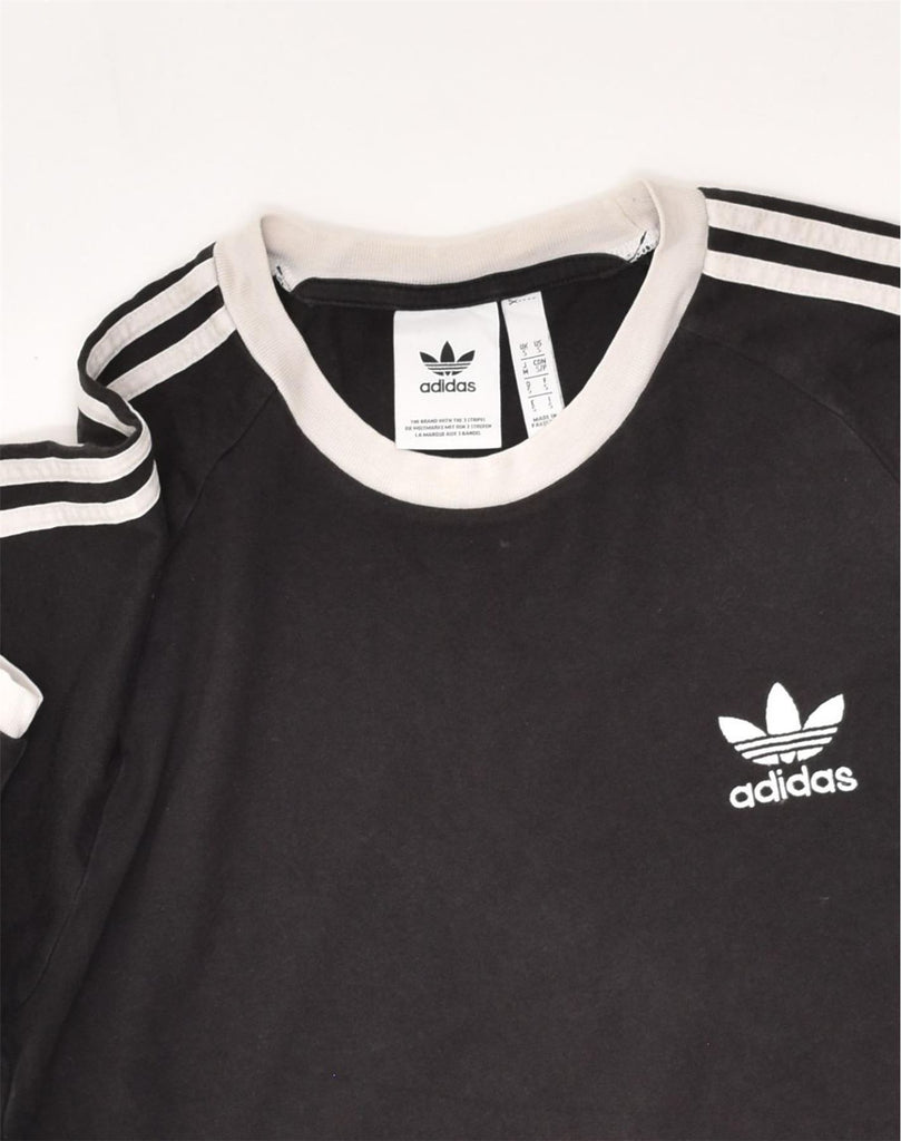 ADIDAS Mens T-Shirt Top Small Black Cotton | Vintage Adidas | Thrift | Second-Hand Adidas | Used Clothing | Messina Hembry 