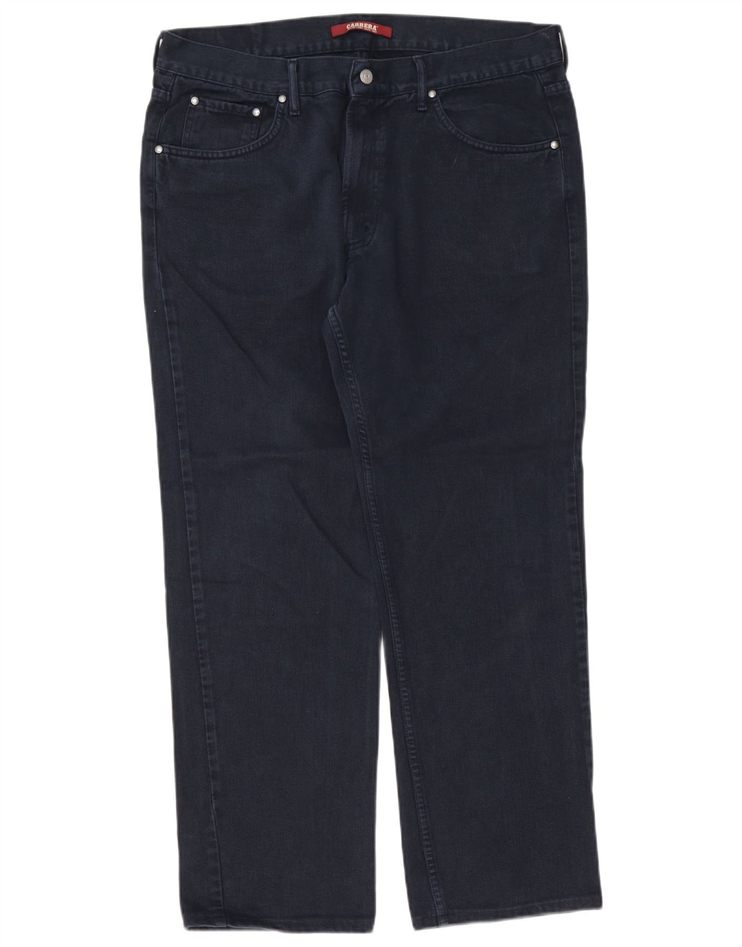 Carrera Mens Straight Jeans W38 L30 Navy Blue Cotton