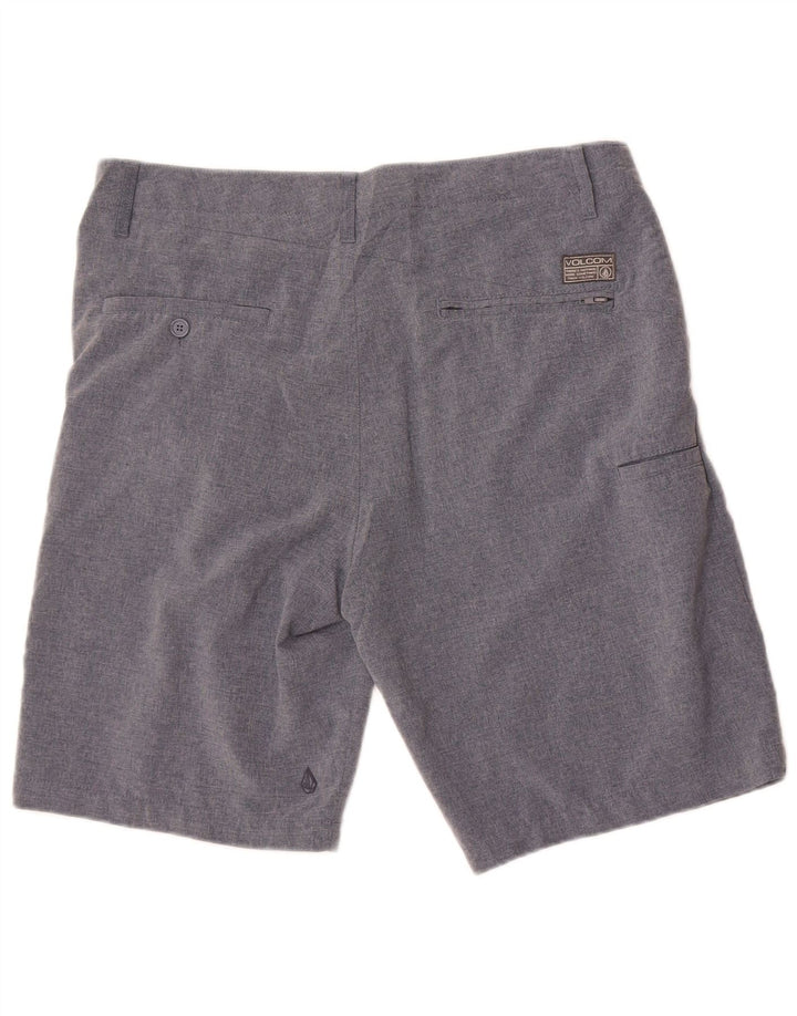 Volcom Mens Cargo Shorts W33 Medium Navy Blue Polyester