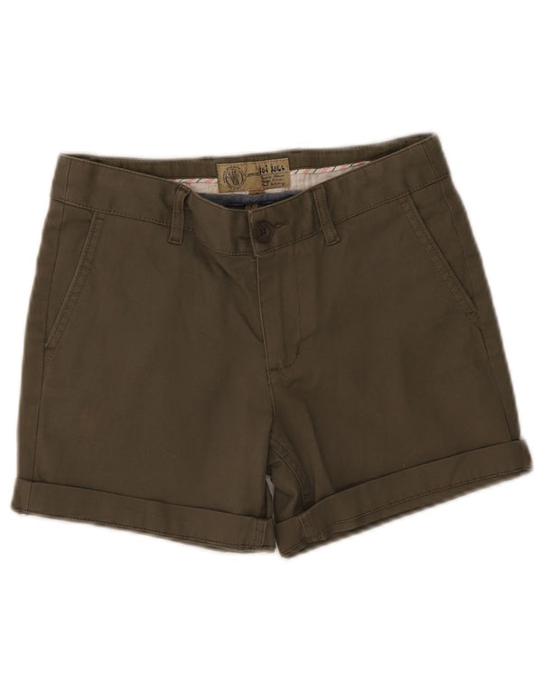 Fat Face Womens Chino Shorts UK 6 XS W28 Khaki Cotton