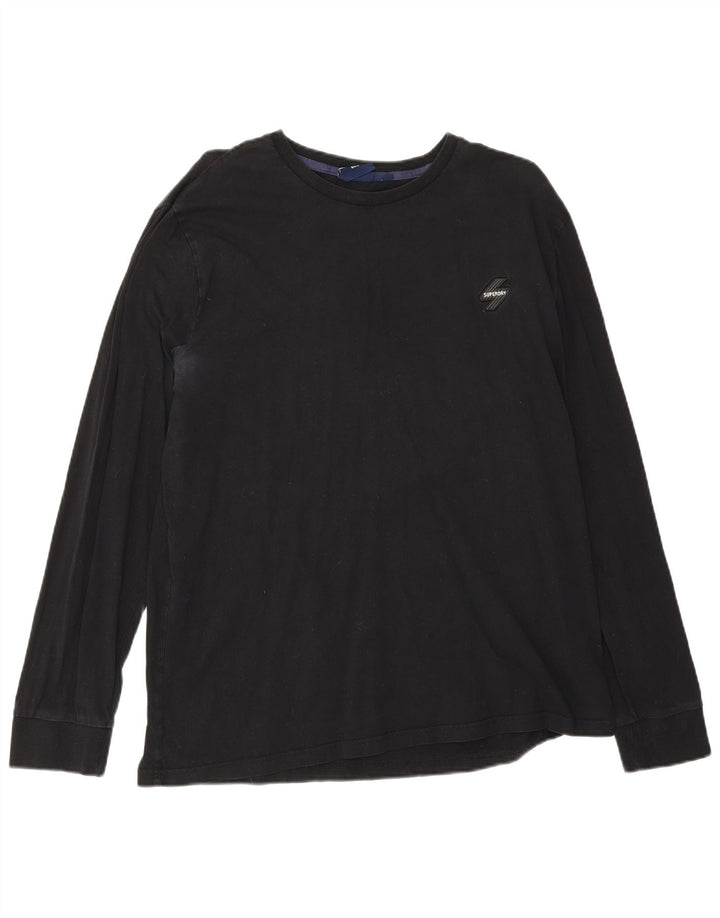 Superdry Mens Top Long Sleeve 2XL Black