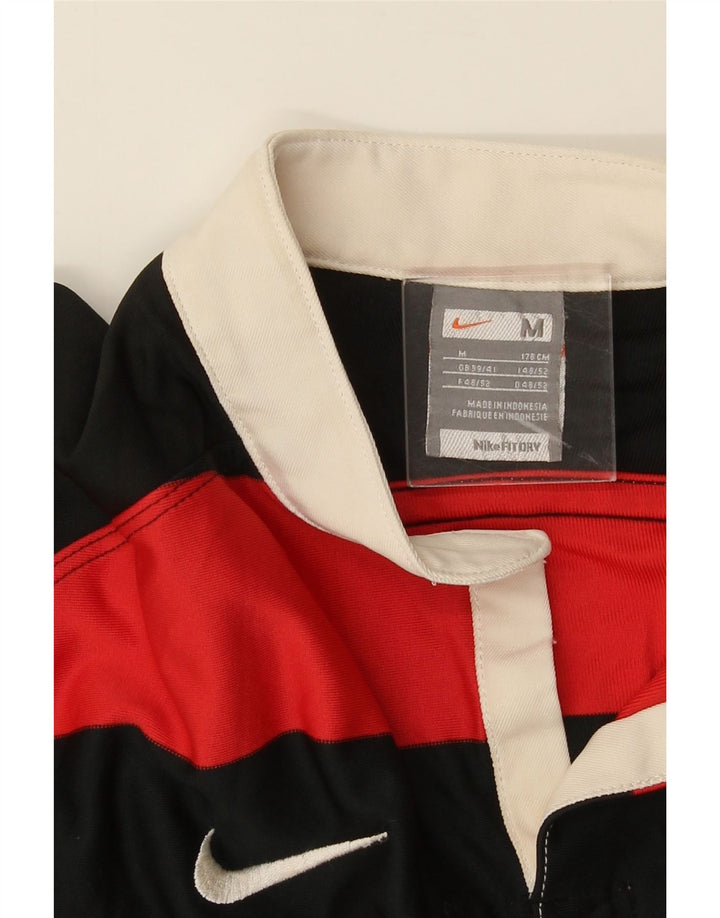 NIKE Mens Graphic T-Shirt Top Medium Red Striped