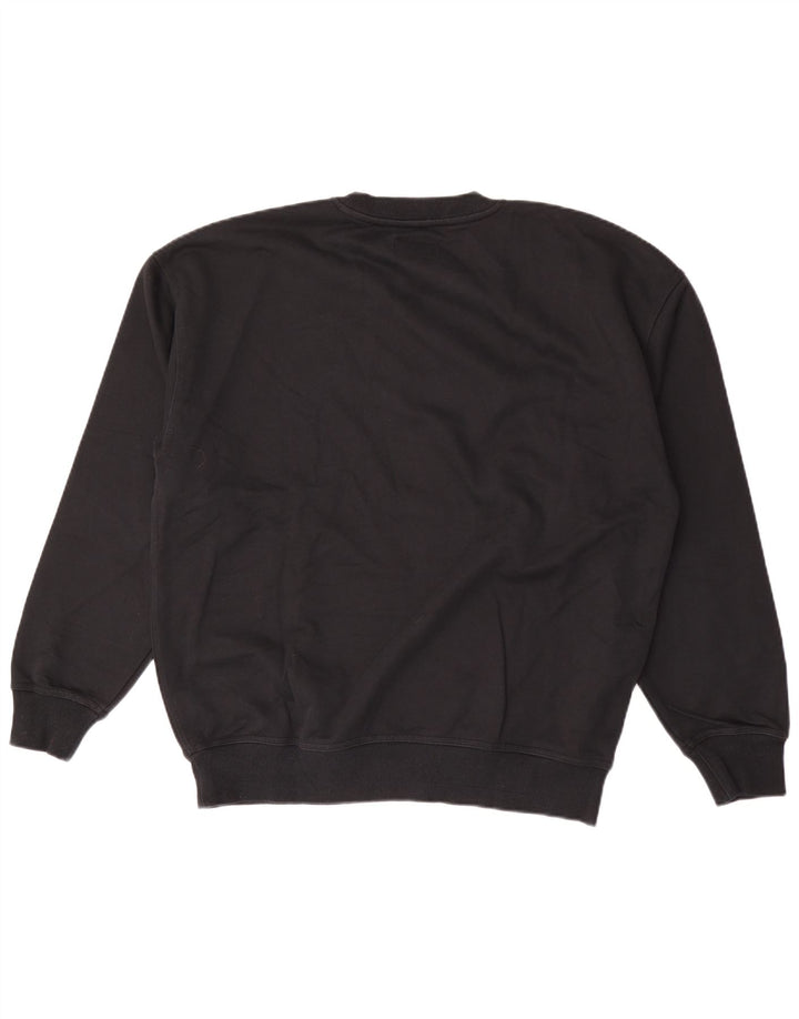 Converse Mens Graphic Sweatshirt Jumper Medium Black Cotton