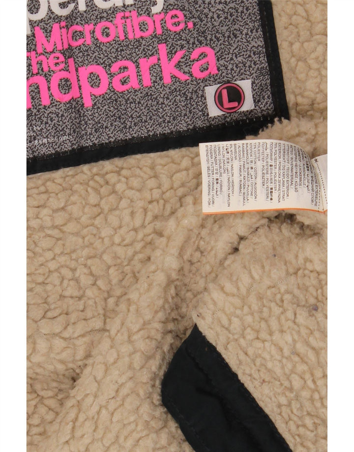 Superdry Womens The windparka Windbreaker Jacket UK 16 Large Navy Blue