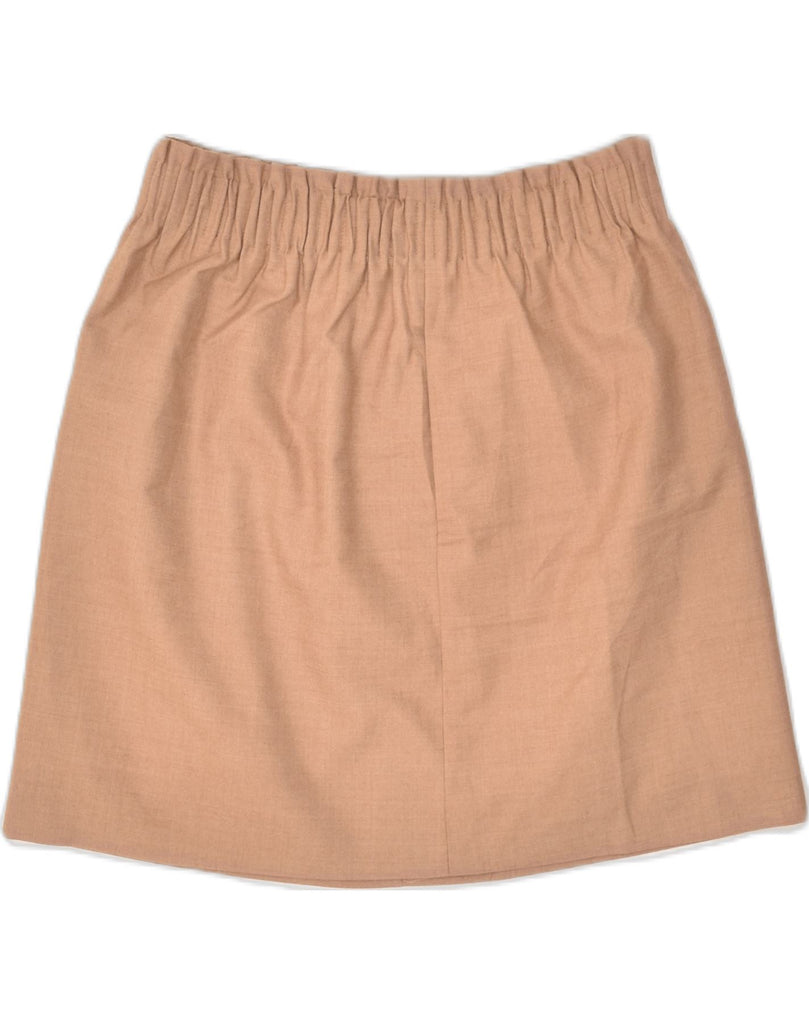 J. CREW Womens Mini Skirt US 4 Small W28 Beige Wool | Vintage J. Crew | Thrift | Second-Hand J. Crew | Used Clothing | Messina Hembry 