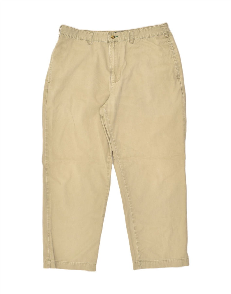TOMMY HILFIGER Mens Straight Chino Trousers W38 L30 Beige Cotton | Vintage Tommy Hilfiger | Thrift | Second-Hand Tommy Hilfiger | Used Clothing | Messina Hembry 