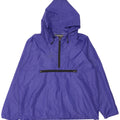 Vintage Mens Hooded Pullover Rain Jacket UK 40 Large Purple Polyester