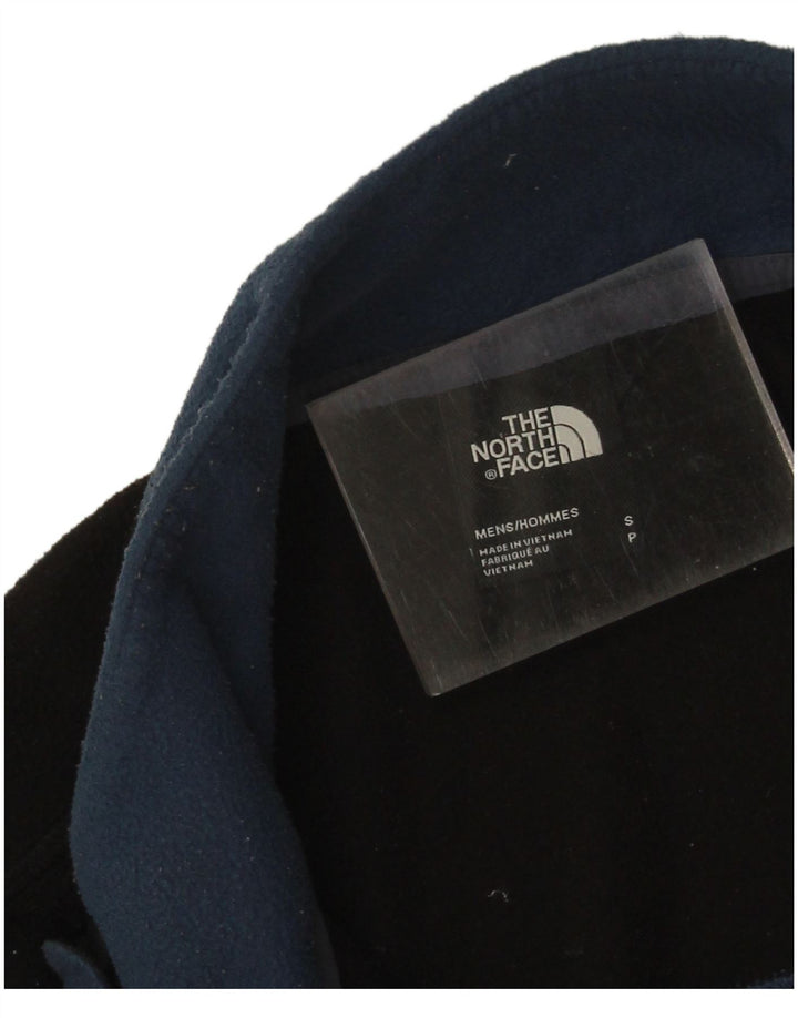 The North Face Mens Fleece Jacket UK 36 Small Blue Colourblock Polyester