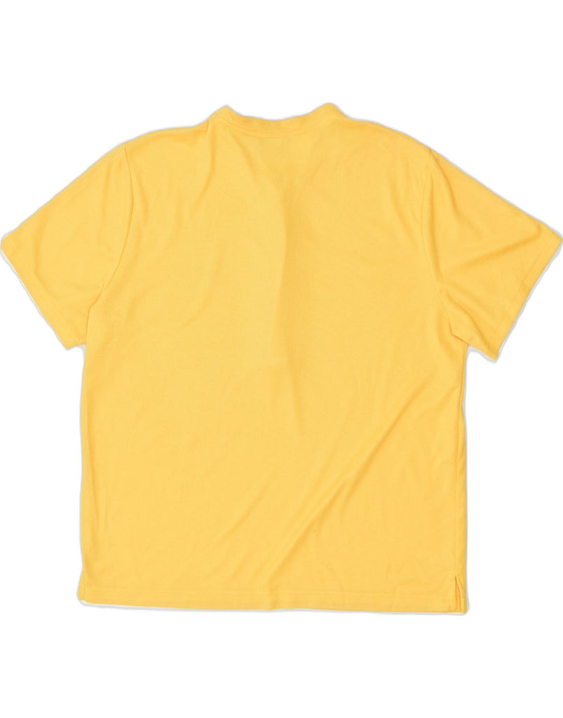 L.L.BEAN Mens T-Shirt Large Yellow Polyester | Vintage | Thrift | Second-Hand | Used Clothing | Messina Hembry 