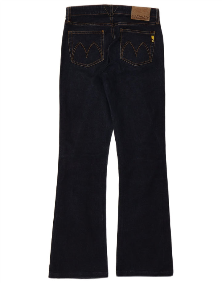 MELTIN' POT Womens Bootcut Jeans W26 L29 Navy Blue Cotton