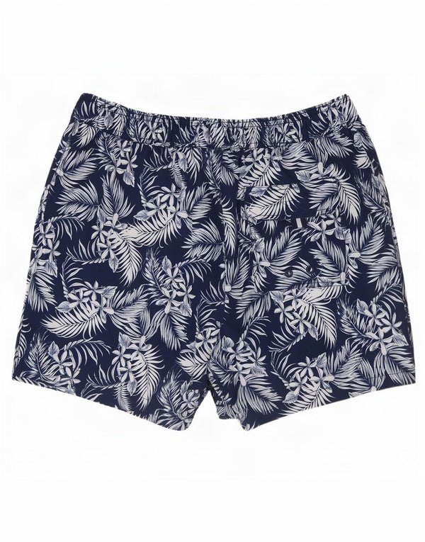 Crew Clothing Mens Swimming Shorts Medium Navy Blue Floral