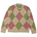 Pringle Mens Crew Neck Jumper Sweater Medium Multicoloured Argyle/Diamond