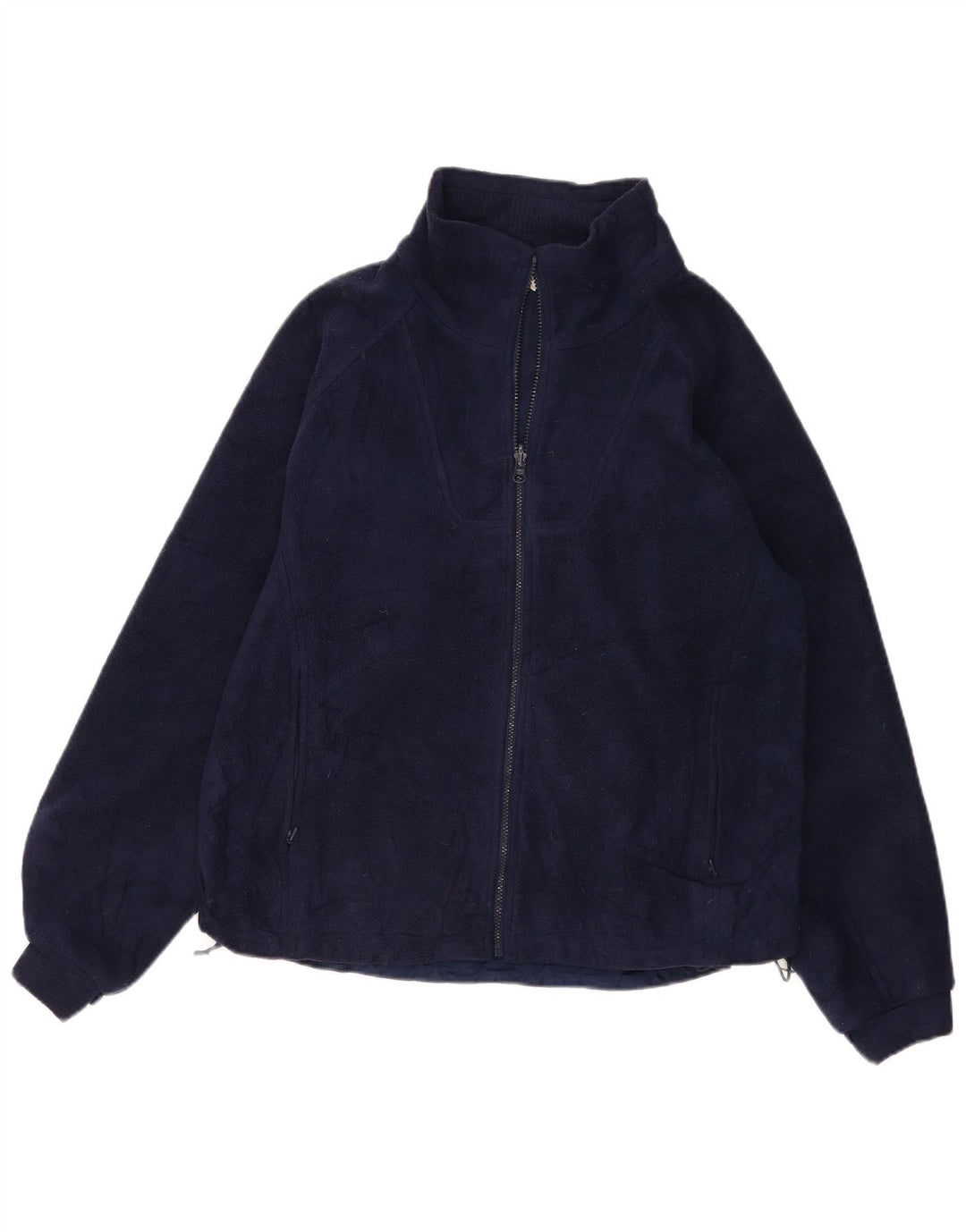 COLUMBIA Womens Fleece Jacket UK 18 XL Navy Blue Polyester