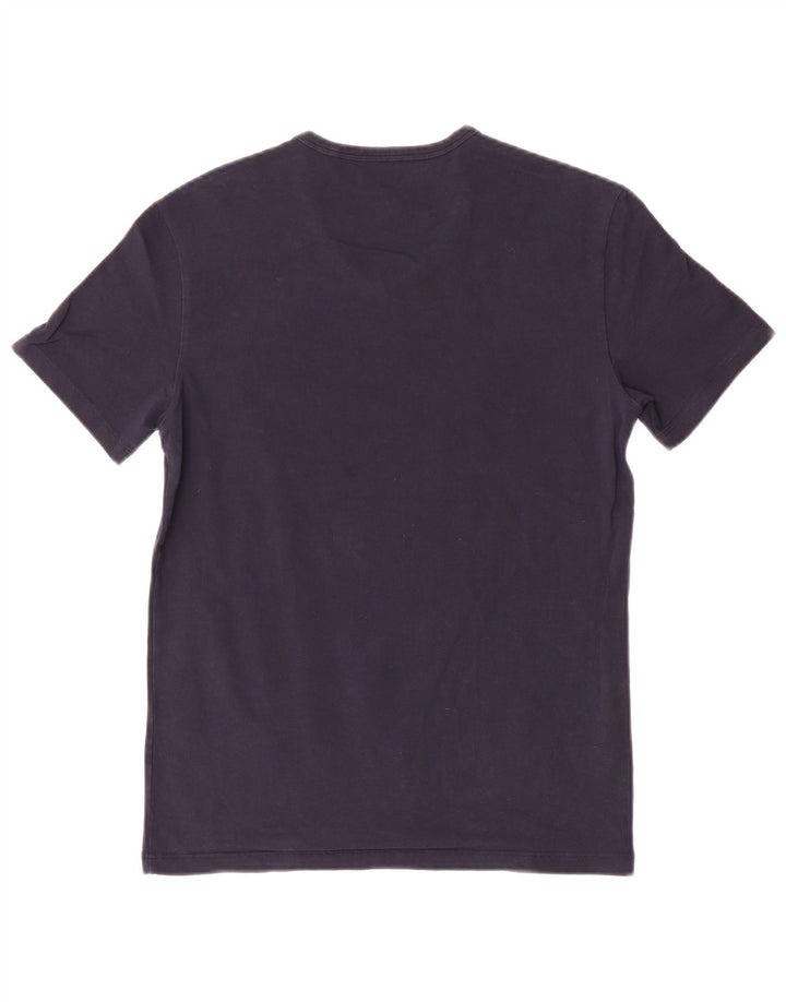 Guess Mens Graphic T-Shirt Top Medium Navy Blue