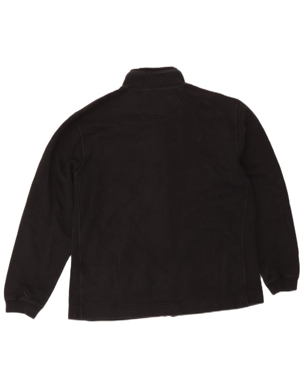 Champion Mens Tracksuit Top Jacket XL Black Cotton