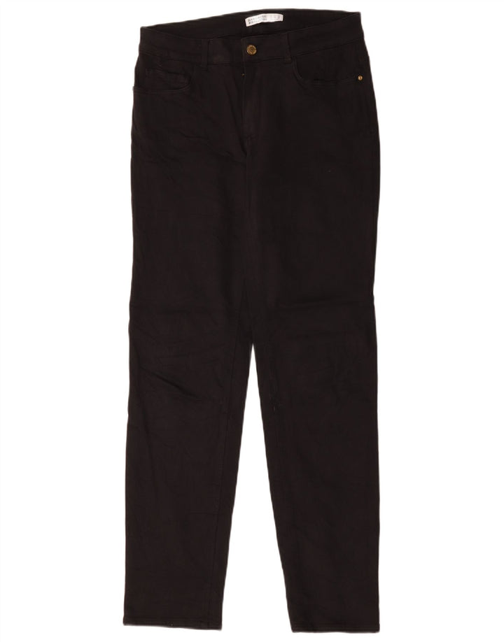 Zara Womens Straight Jeans EU 40 Medium W30 L30 Black Cotton