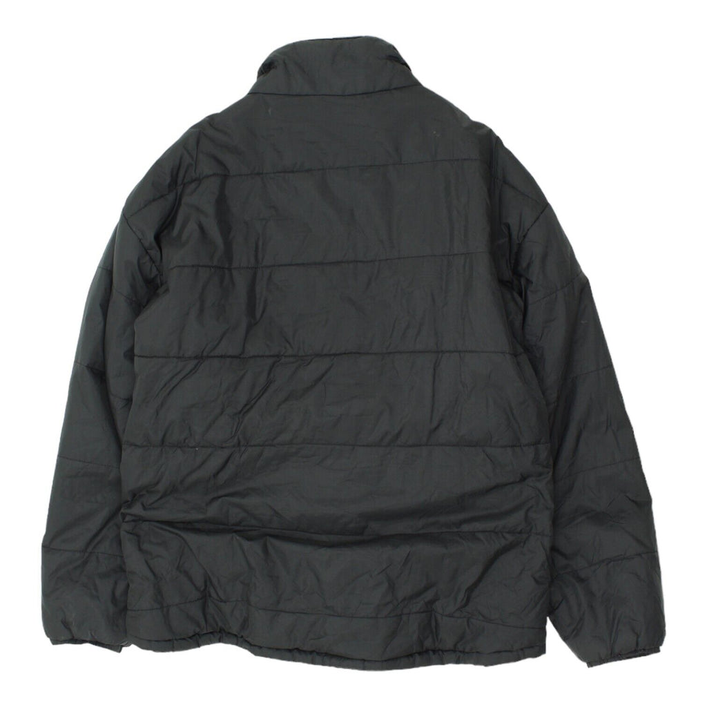 Kappa Embroidered Logo Mens Black Padded Jacket | Vintage Sportswear Coat VTG | Vintage Messina Hembry | Thrift | Second-Hand Messina Hembry | Used Clothing | Messina Hembry 