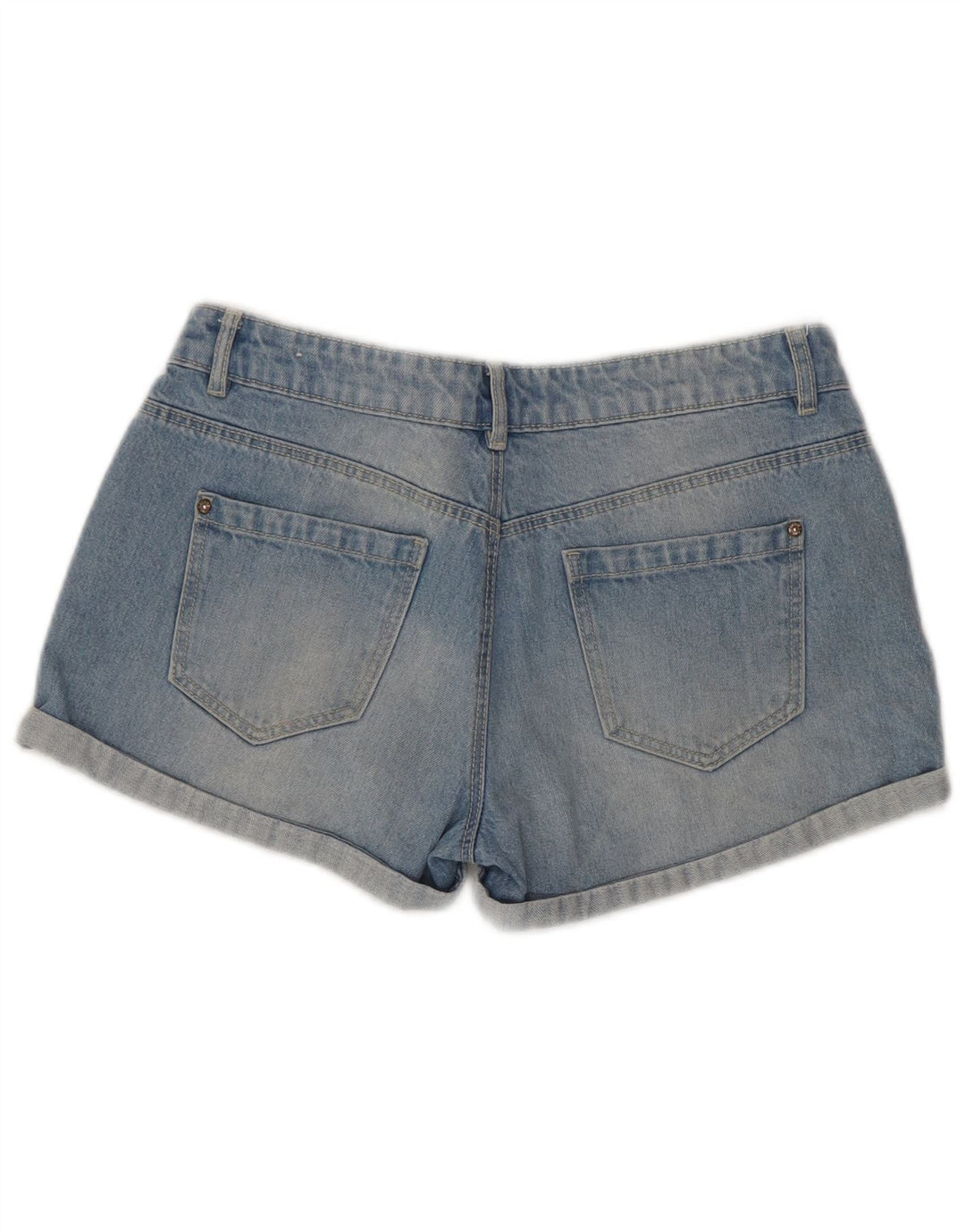 Pimkie Womens Denim Shorts IT 40 Small W30 Blue Cotton