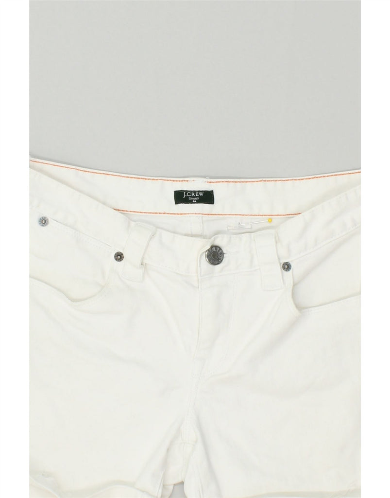 J. CREW Womens Denim Shorts US 2 XS W26 White Cotton | Vintage J. Crew | Thrift | Second-Hand J. Crew | Used Clothing | Messina Hembry 