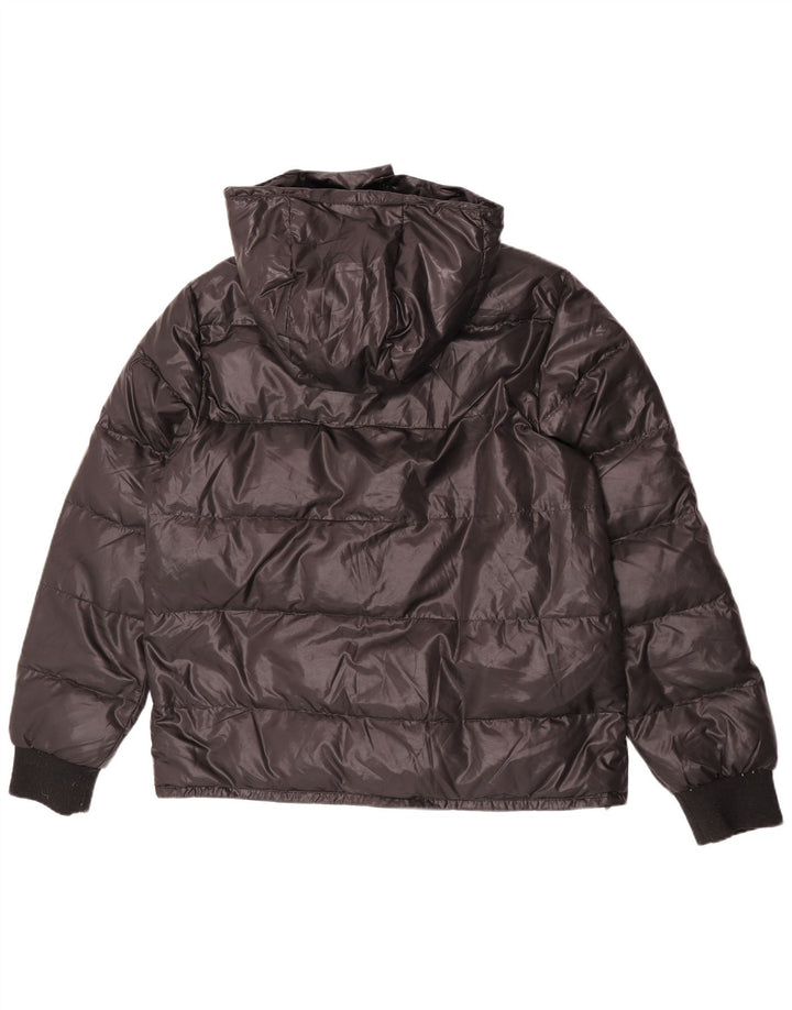 Lotto Mens Hooded Padded Jacket UK 44 2XL Black Polyester