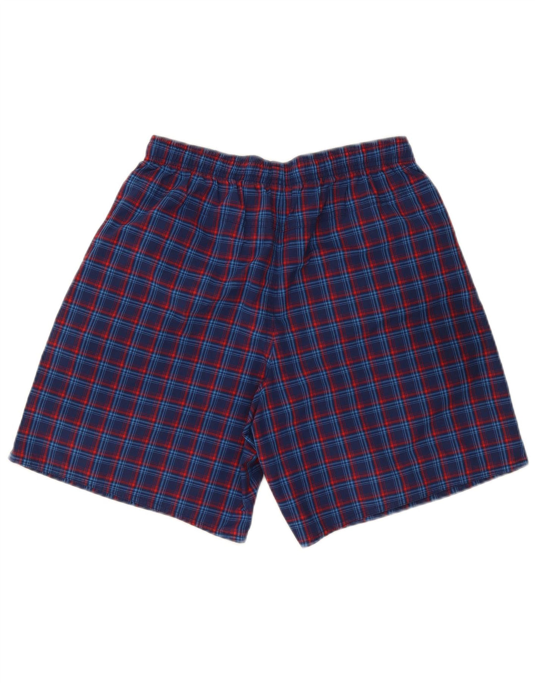 Adidas Mens Sport Shorts Medium  Navy Blue Check Polyester