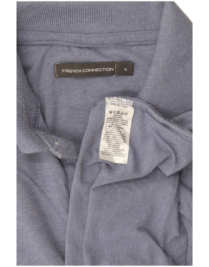 FRENCH CONNECTION Mens Polo Shirt Small Blue Cotton
