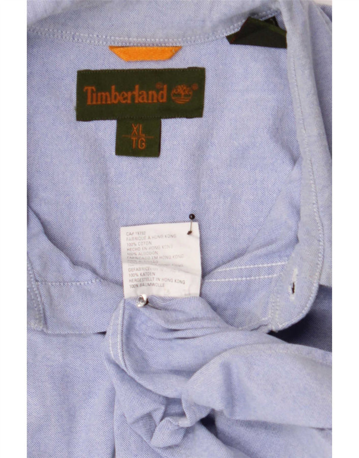 Timberland Mens Shirt XL Blue Cotton