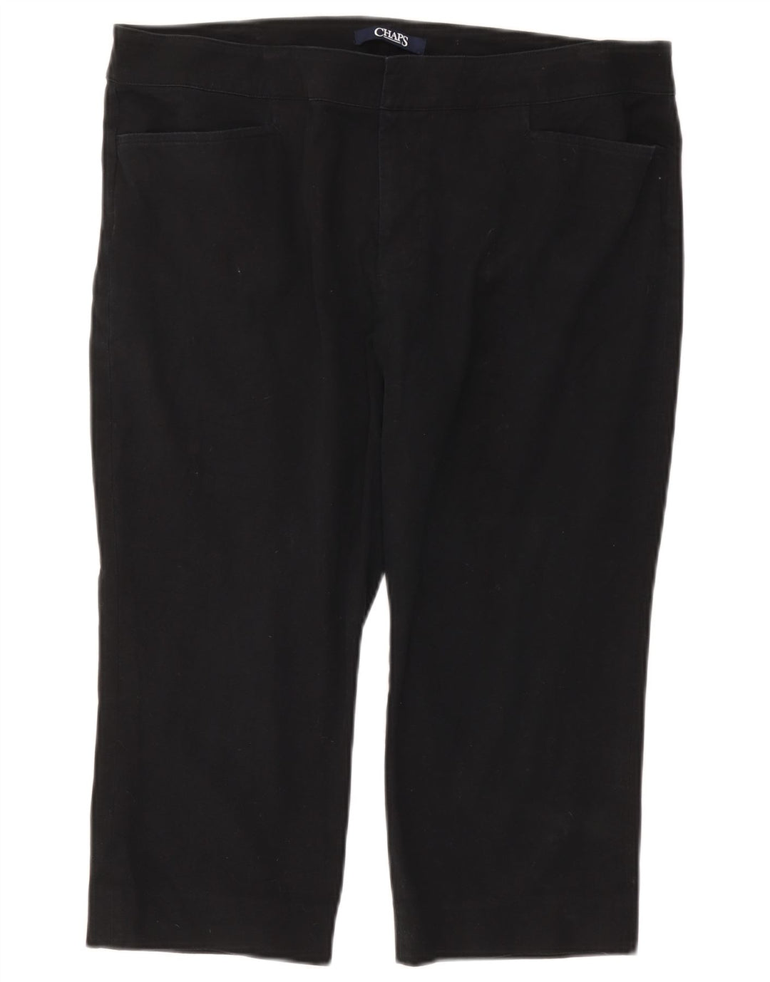CHAPS Womens Straight Capri Trousers US 16 2XL W38 L19 Navy Blue Cotton