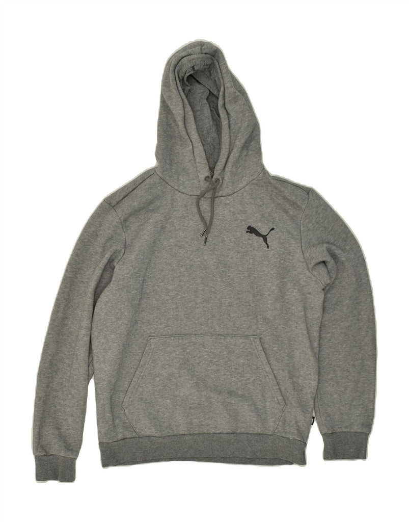 PUMA Mens Hoodie Jumper Small Grey Cotton Vintage Puma and Second-Hand Puma from Messina Hembry 