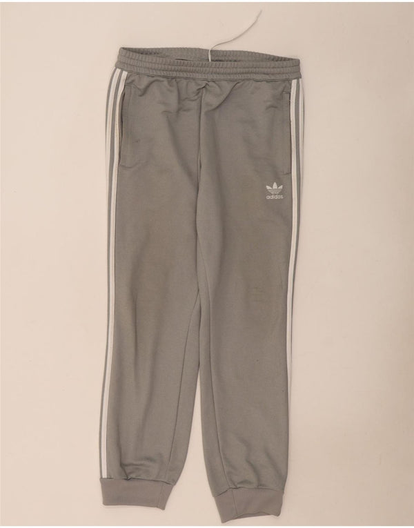 Adidas Mens Tracksuit Trousers Joggers Large Grey Polyester