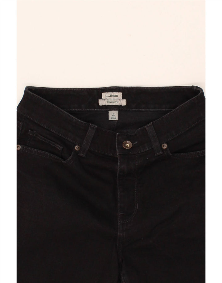 L.L.BEAN Womens Classic Fit Straight Jeans US 6 Medium W28 L30 Black Vintage L.L.Bean and Second-Hand L.L.Bean from Messina Hembry 