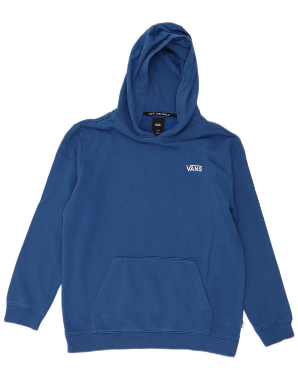 Vans Boys Hoodie Jumper 14-15 Years XL Blue Cotton