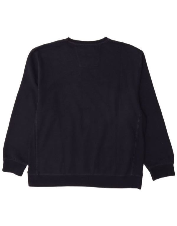 NAUTICA Mens Sweatshirt Jumper 2XL Navy Blue Cotton