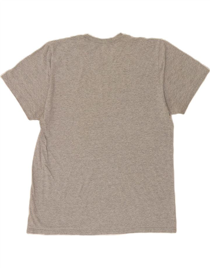 ADIDAS Mens Graphic T-Shirt Top Large Grey Vintage Adidas and Second-Hand Adidas from Messina Hembry 