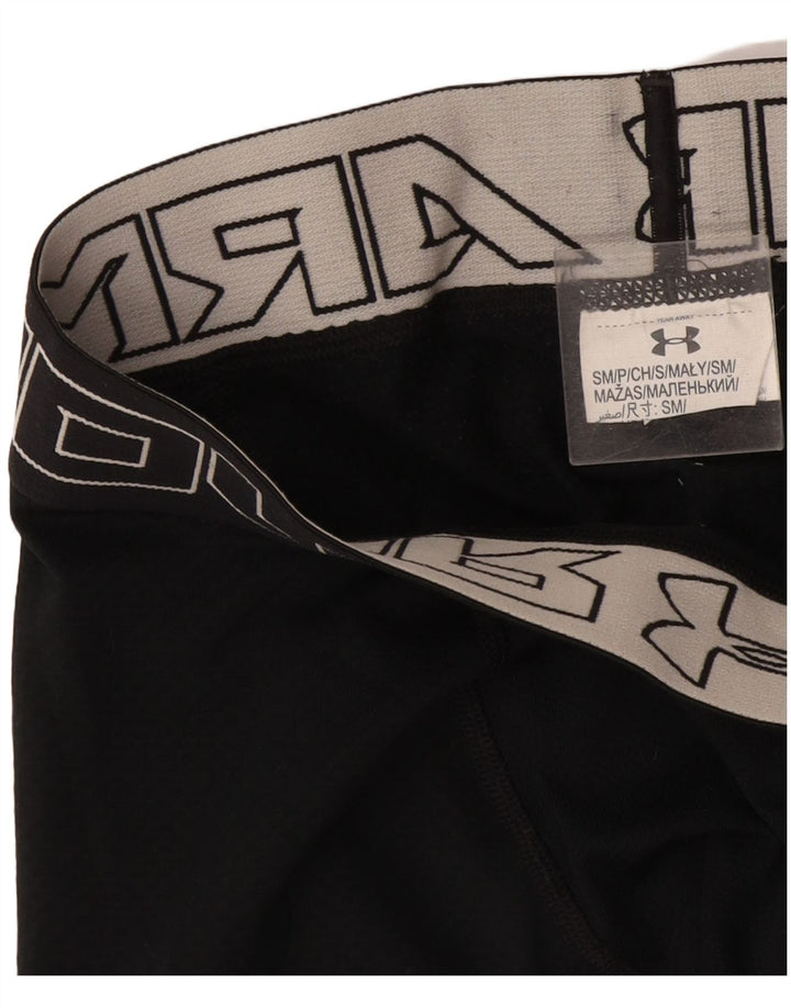 Under Armour Womens Capri Leggings UK 10 Small Black Geometric