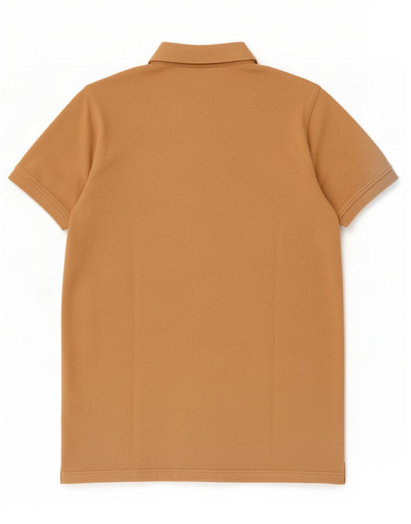 Tommy Hilfiger Mens Slim Fit Polo Shirt Large Beige Cotton