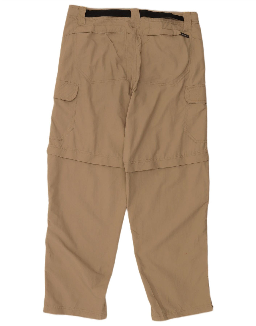EDDIE BAUER Mens Straight Cargo Trousers W34 L30 Beige Nylon