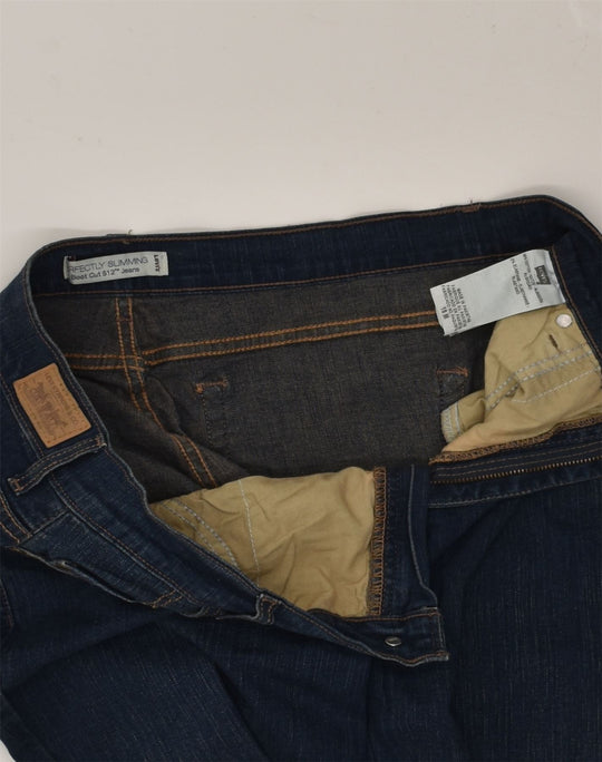 LEVI'S Womens 512 Bootcut Jeans US 16 2XL W34 L31 Navy Blue Cotton, Vintage  & Second-Hand Clothing Online