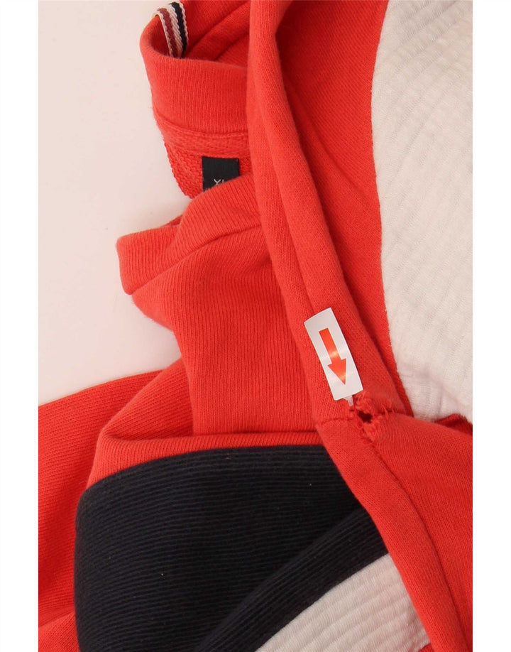 Jack & Jones Mens Sweatshirt Jumper XL Red Colourblock Cotton