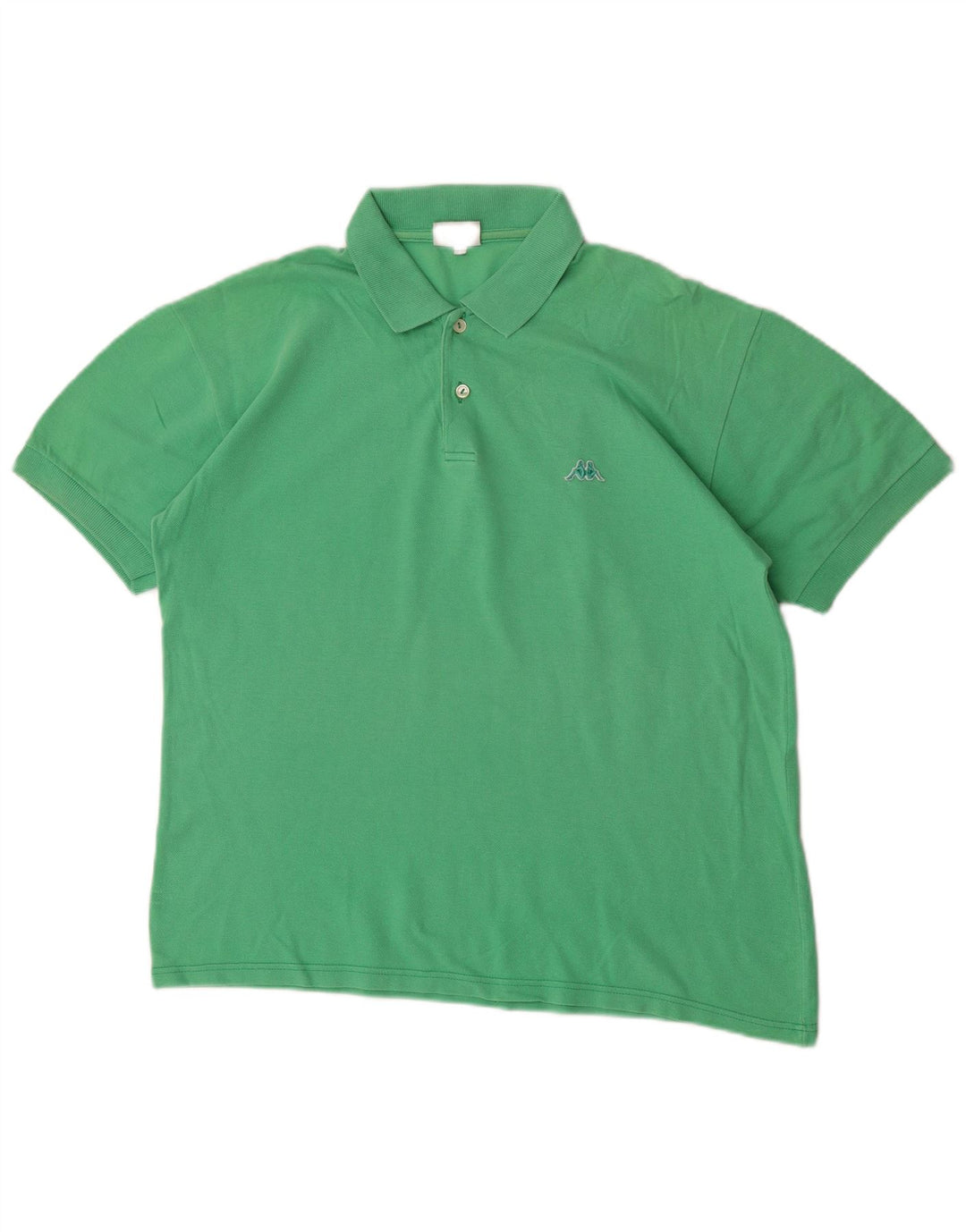 Kappa Mens Polo Shirt Medium Green Cotton
