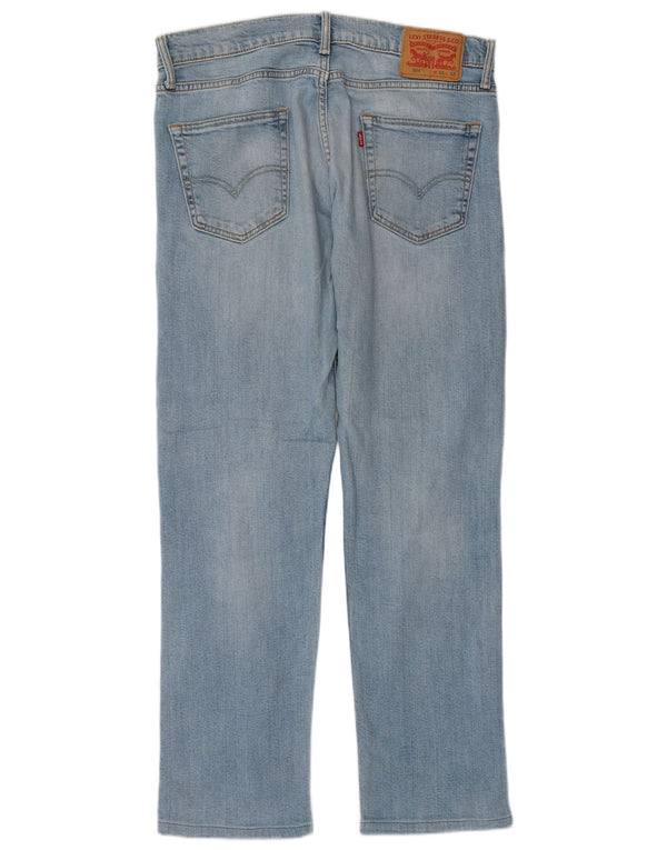 Levi's Mens 504 Straight Jeans W33 L32 Blue Cotton