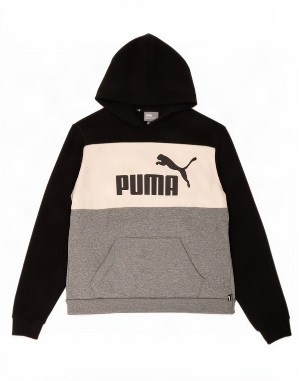 Puma Boys Graphic Hoodie Jumper 15-16 Years Multicoloured Colourblock