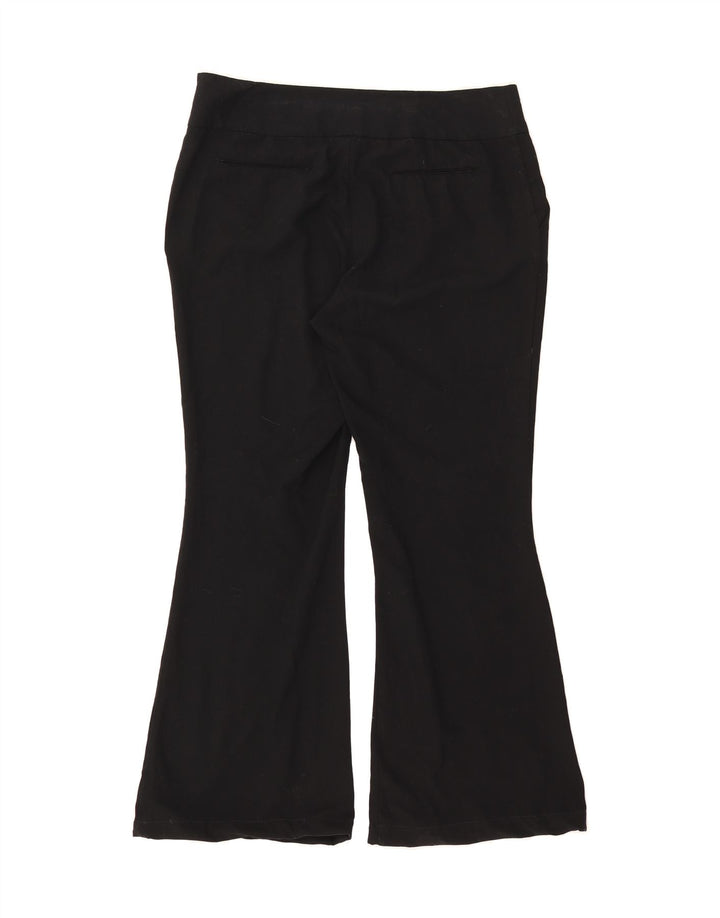 MOSSIMO Womens Flare Chino Trousers US 12 Large W32 L31 Black Polyester Vintage Mossimo and Second-Hand Mossimo from Messina Hembry 