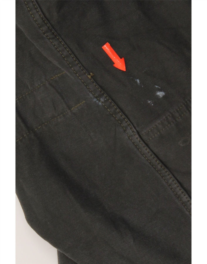 Vintage Mens Hooded Parka Jacket UK 38 Medium Grey