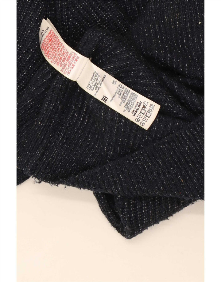 Marks & Spencer Mens Crew Neck Jumper Sweater XL Navy Blue Polyamide
