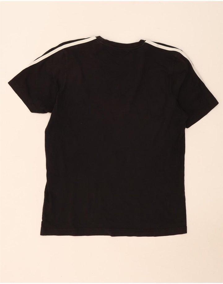 Adidas Mens T-Shirt Top Medium Black Cotton