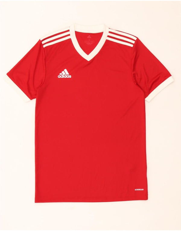 Adidas Mens Aeroready T-Shirt Top Small Red Polyester