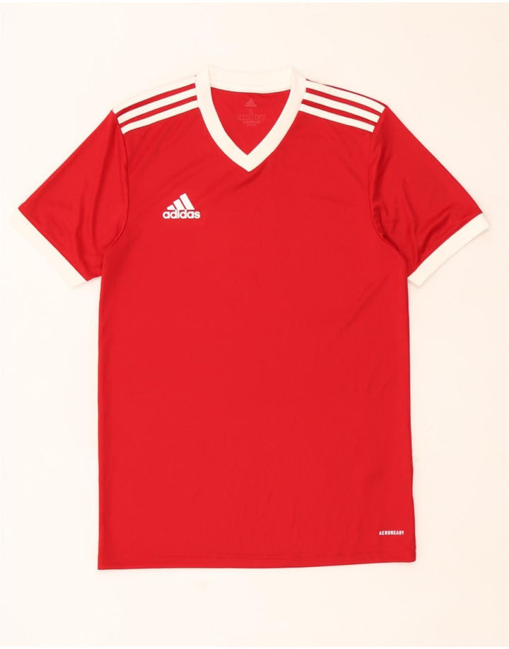 Adidas Mens Aeroready T-Shirt Top Small Red Polyester