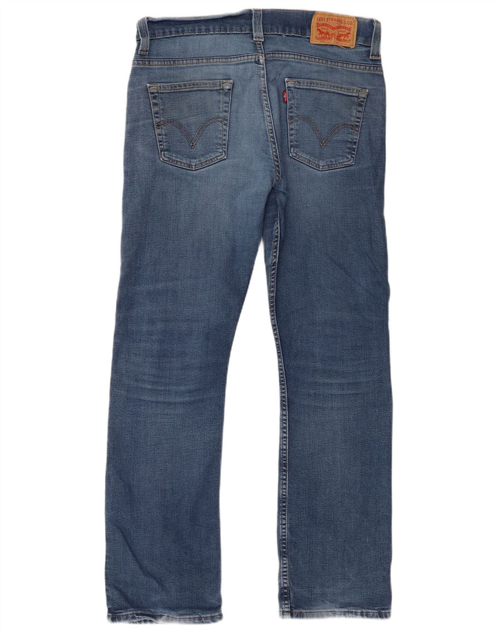 Levi's Mens 506 Straight Jeans W34 L32 Blue Cotton